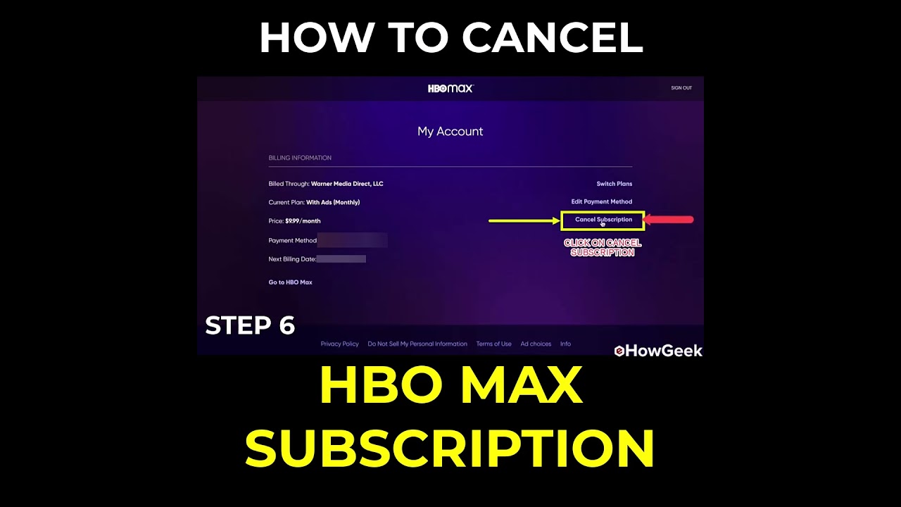 How to Cancel HBO Max Subscription 