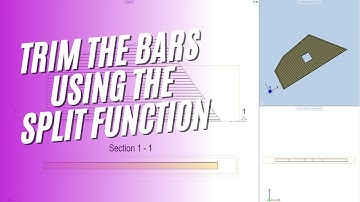 How to trim the bars using the split function in Allplan?