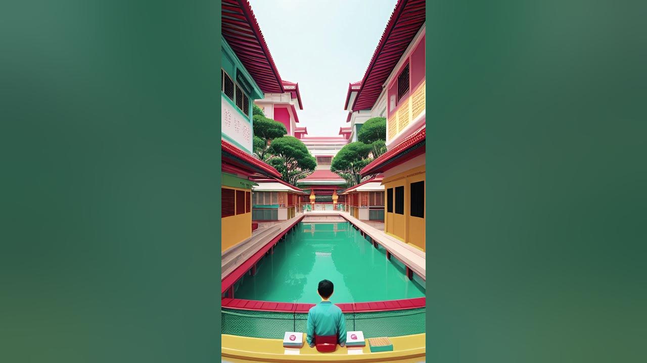 AI generated Singapore in #wesanderson style - YouTube