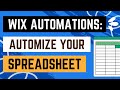 Wix Automations: How To Send Data To Google Sheets