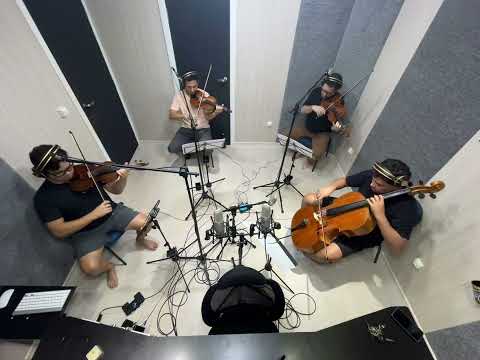Gravação quarteto de cordas - Fernando Prado (Prod), Fernando de Gino (Prod) e Ronaldo Oliveir (Arr)