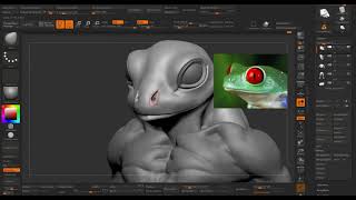 Sculpting ZBrush Frog Man 02