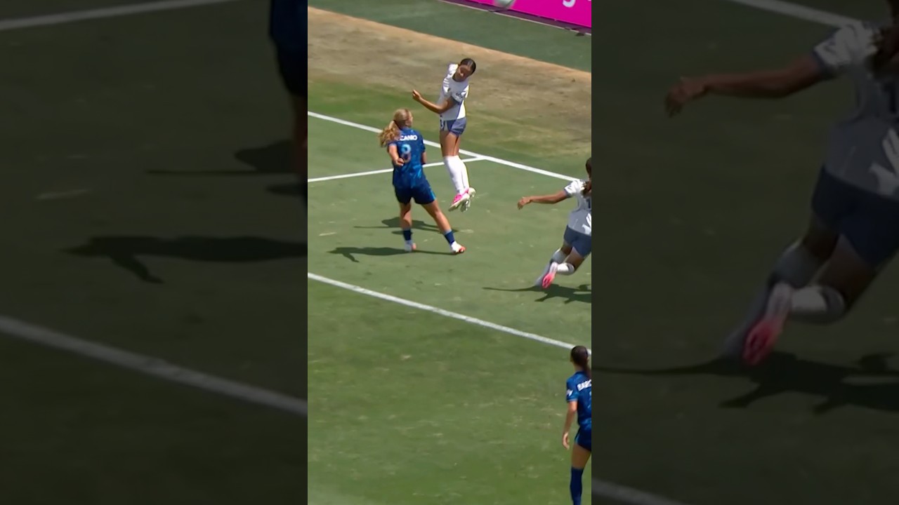 Jordyn Bugg with the perfect header 🎯 #nwsl #football #soccer