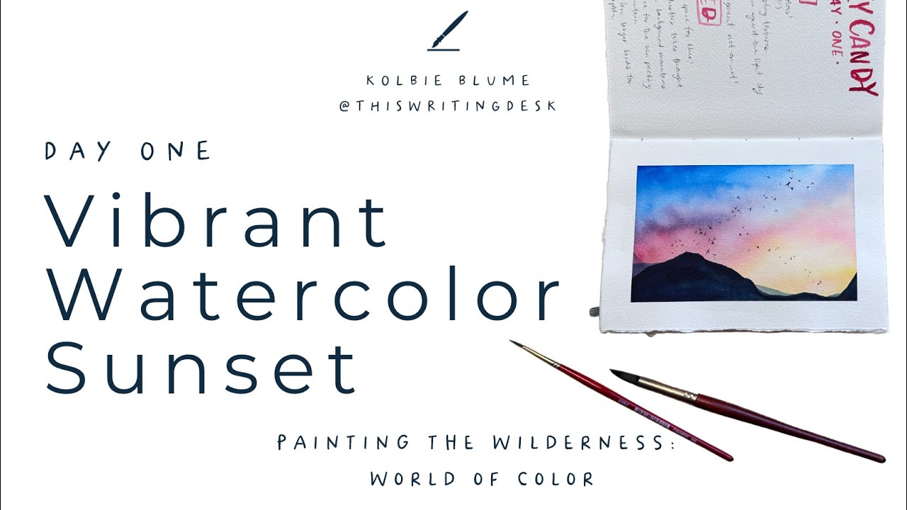 Watercolor Colorful Sky | "Sky Candy" | Painting the Wilderness, Day One
