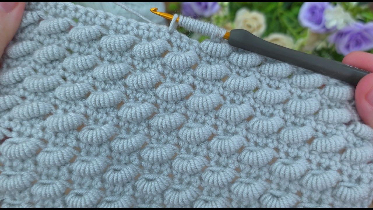 Wow!! Colorful crochet baby blanket model #crochet #knitting