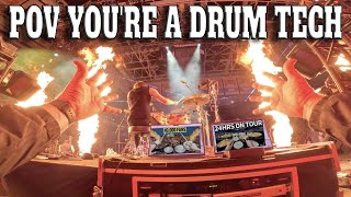 POV | A Full Day Working as a Drum Tech @matthorndrums