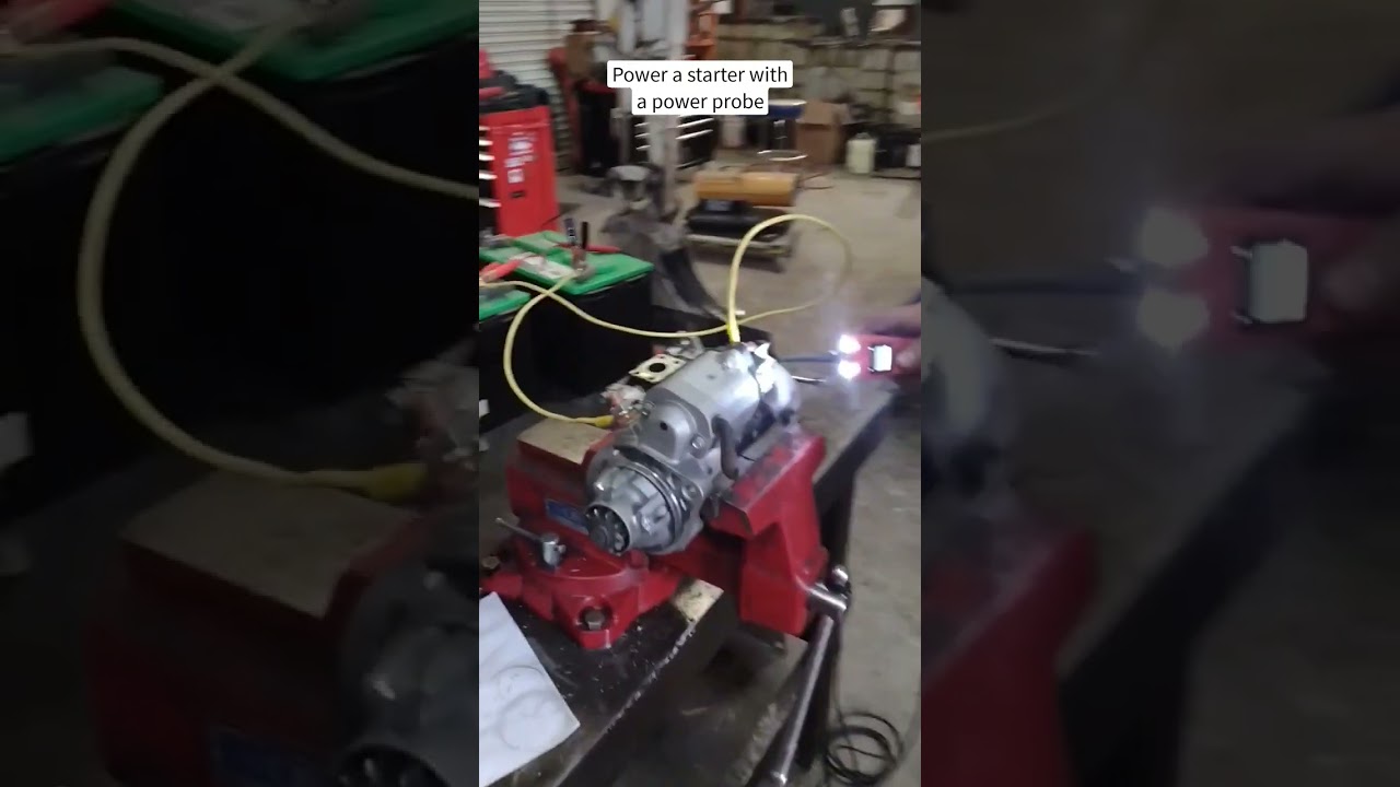 Activating starter with power probe 