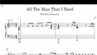 Whitney Houston - All The Man That I Need Sheet Music