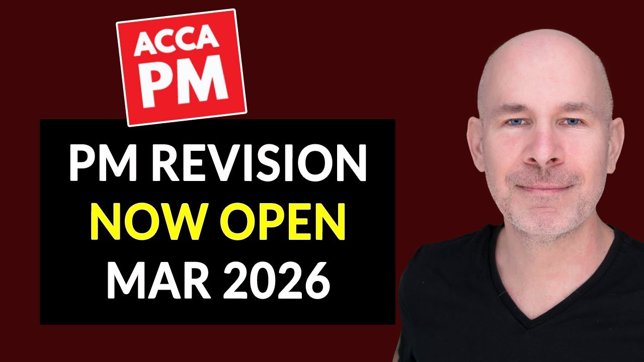 ACCA PM Revision Course | March 2026 Exam | Performance Management