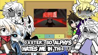 Deltaglitch #gacha reacts to we don’t talk about gaster #fyp #undertale 