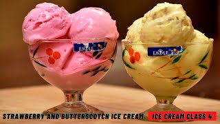 Strawberry &  Butterscotch Ice Cream | butterscotch ice cream | strawberry ice cream | Smart Recipes