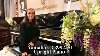 Yamaha U3 3922581 Upright Piano Black Polyester | Review and Demo | Sherwood Phoenix