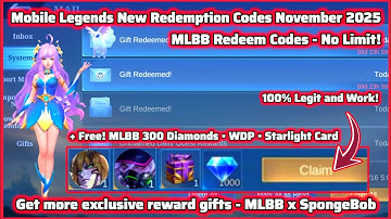 No Limit Mobile Legends New Redemption Code November 30 2025 - MLBB Redeem Codes 100% Legit Tutorial