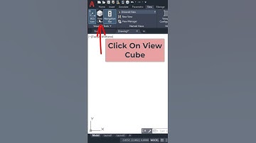 How do I turn the View cube on or off in AutoCAD #shorts