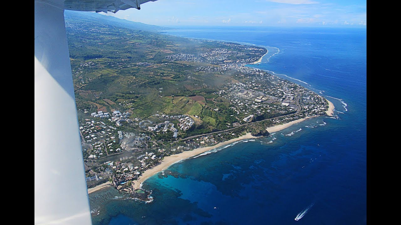 Île de la Réunion en avión