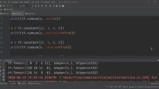Tensor flow 2.2 Advanced Mathematical Operations In Python