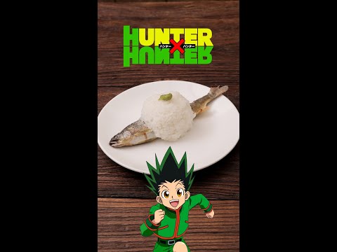 HUNTER×HUNTER 獵人 | 小傑壽司 #sushi #anime #animefood #fish #cooking #hunterxhunter #ハンターハンター #アニメ #動
