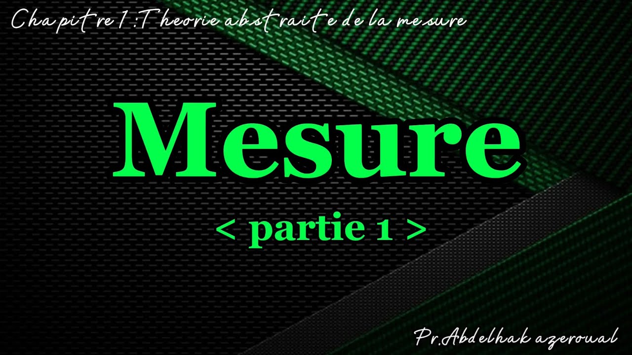 Espace mesuré