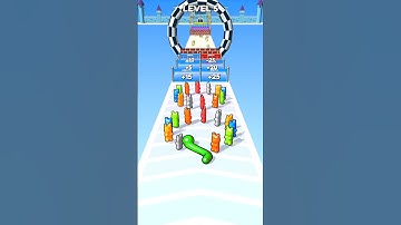 Gummy Worm 🐛 Go Snake run 3d #shortvideo