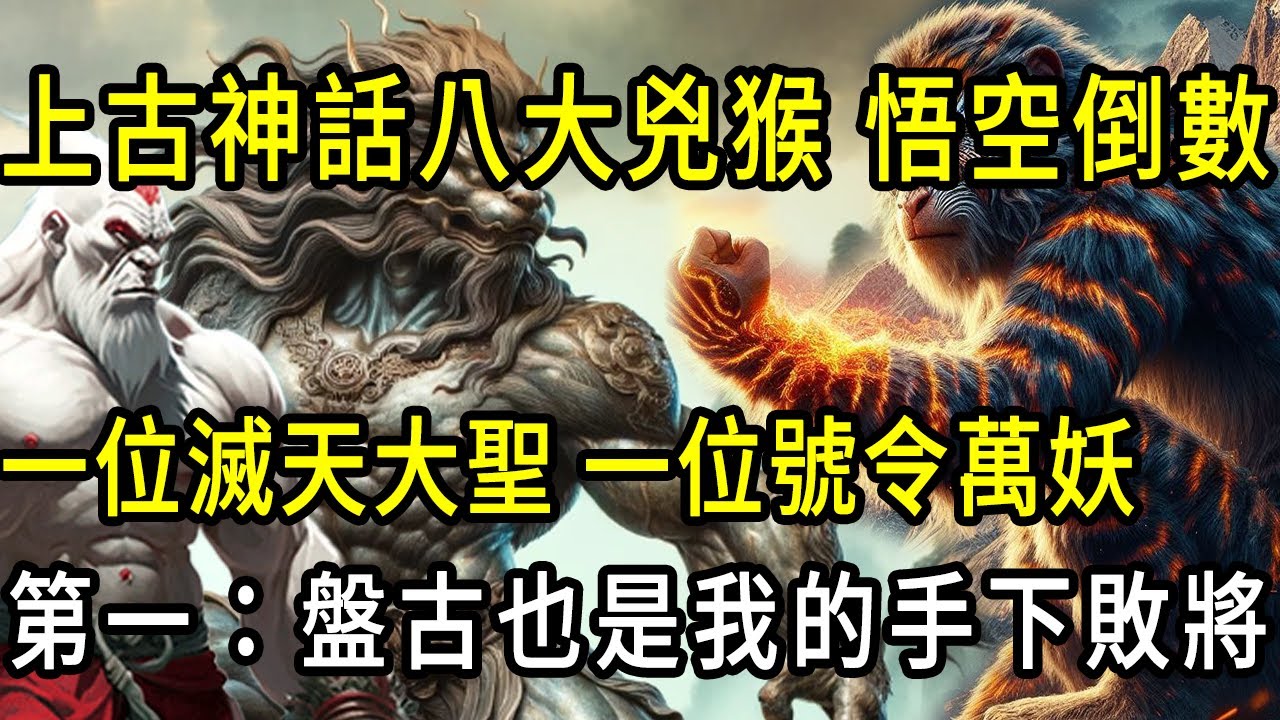 上古神話八大兇猴,一只滅天大聖,一只號令萬妖。第一妖猴:盤古也是我的手下敗將 - YouTube