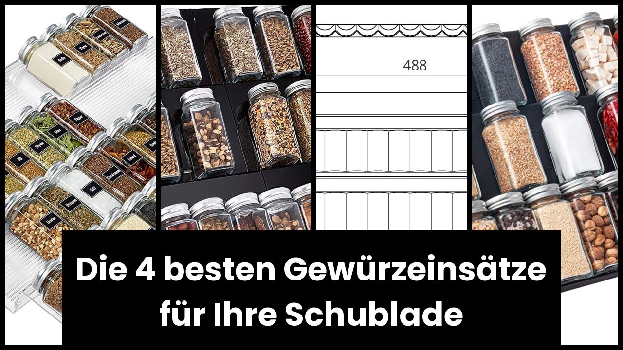 Gewürzeinsatz schublade】Die 4 besten Gewürzeinsätze für Ihre Schublade
