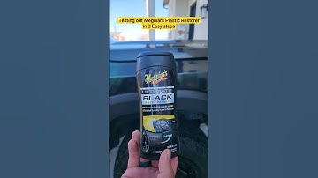 Testing Out Meguiars "Ultimate Black" Plastic Restorer #meguiars #beforeandafter #plasticrestore