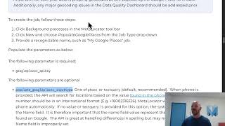 Importing Google Places data into a store locator
