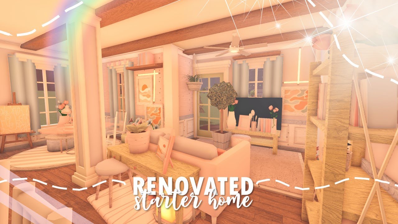 I RENOVATED the BLOXBURG starter home.. YouTube