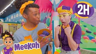 Opposite Colors and Crazy Fun—Join Blippi and Meekah at Candyland! 🍭 | 2 HR OF MEEKAH!