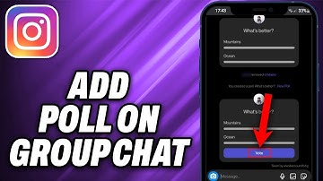 How To Add Poll On Instagram Group Chat