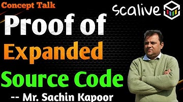 Proof of "Expanded Source Code" || #Shorts #SCALive #MrSachinKapoor