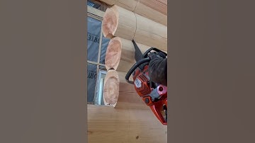 Cutting log cabin window opening