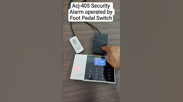 Acj-405 Security Alarm operated by Foot Pedal Switch #navkarsystems #homesecurityindia