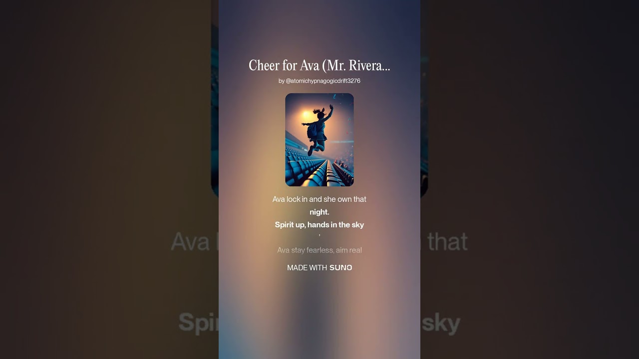 Cheer for Ava Mr  Rivera