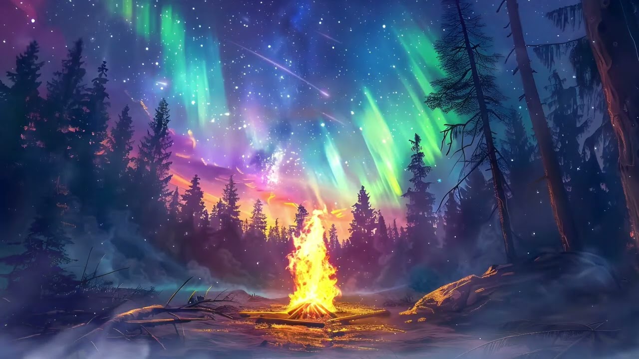 Drift into Sweet Dreams  Cozy Holiday Night with Falling Snow & Relaxing Music