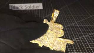 Black Soldier jewelry custom name necklace 2022072401
