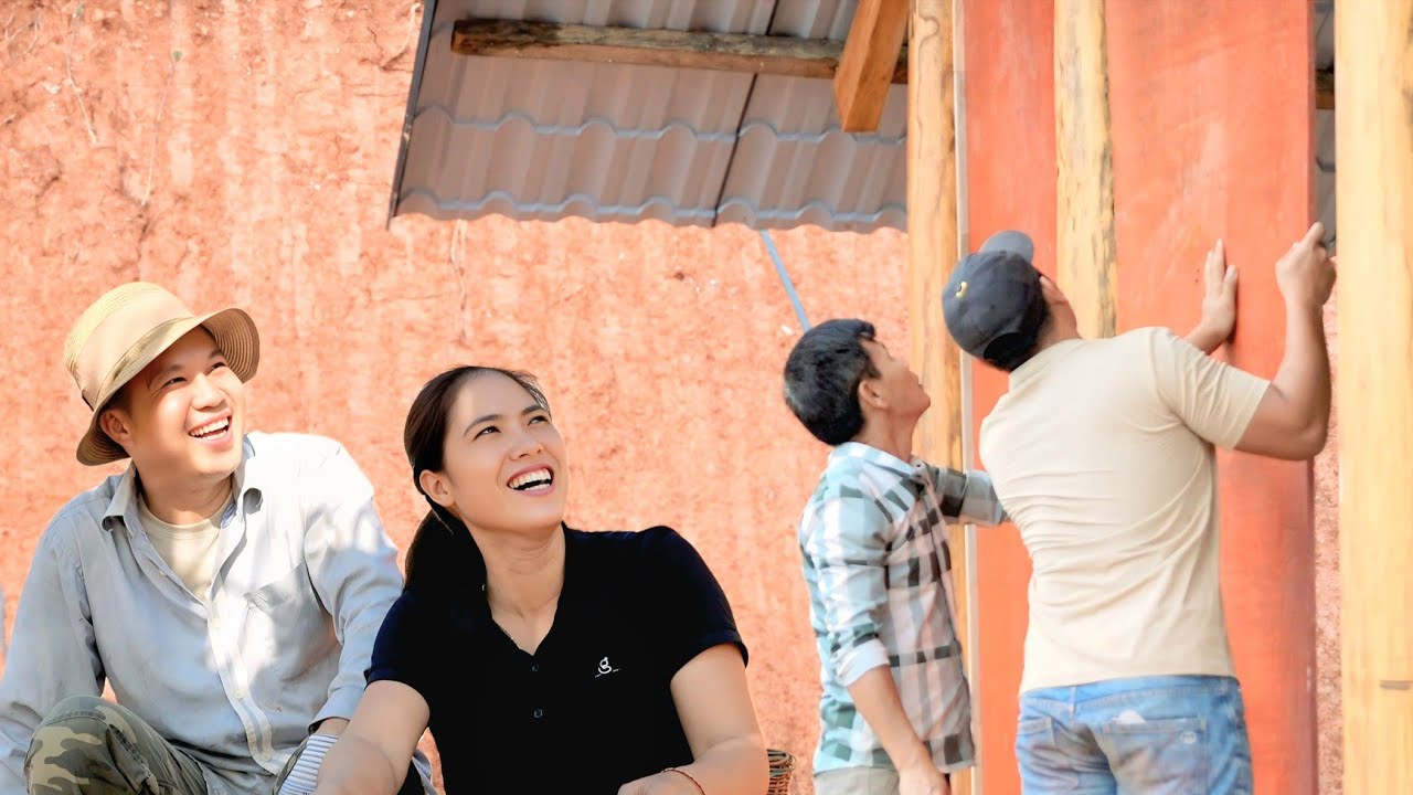 Building a new farm: Putting a wooden coat on the beloved house