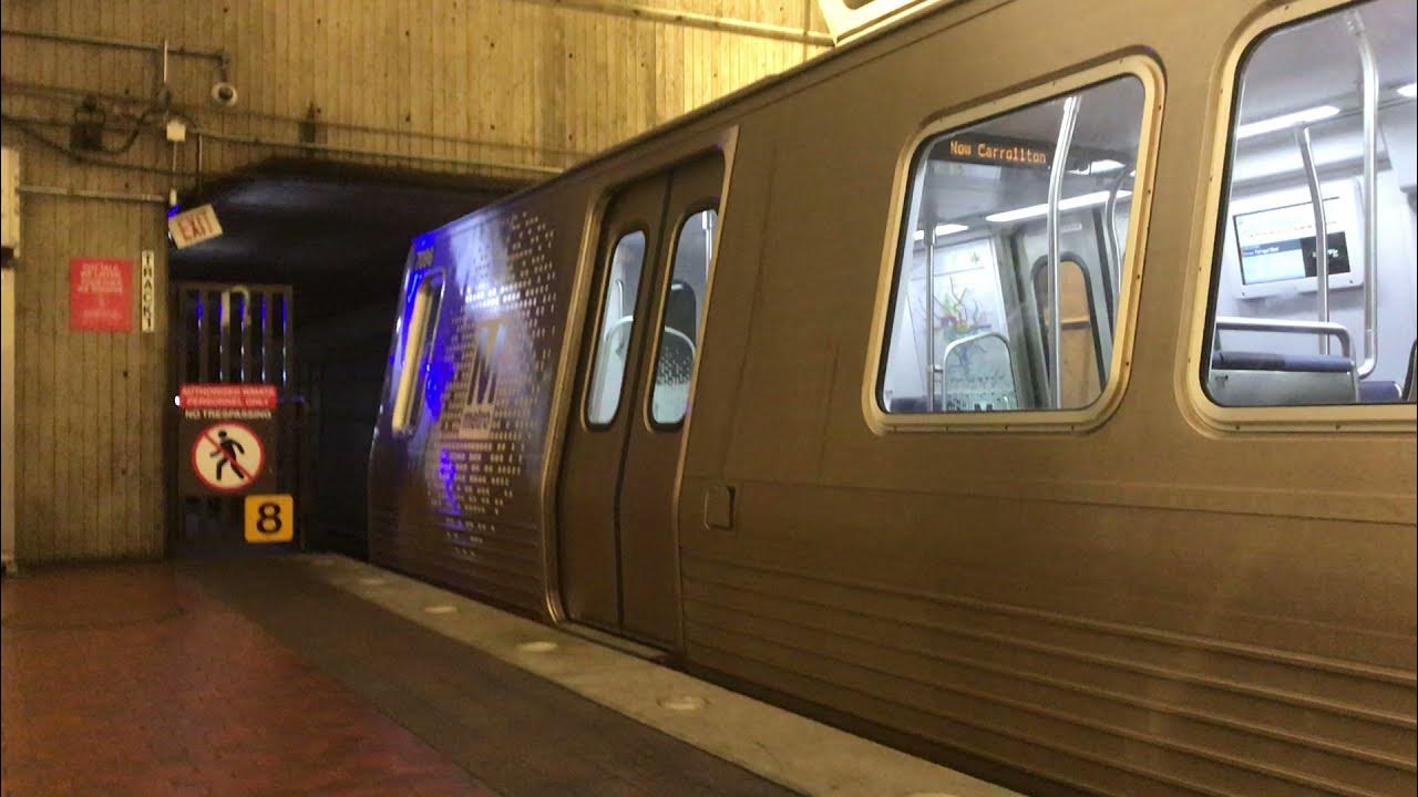 WMATA Metrorail Kawasaki 7096 on the orange line leaving Foggy Bottom