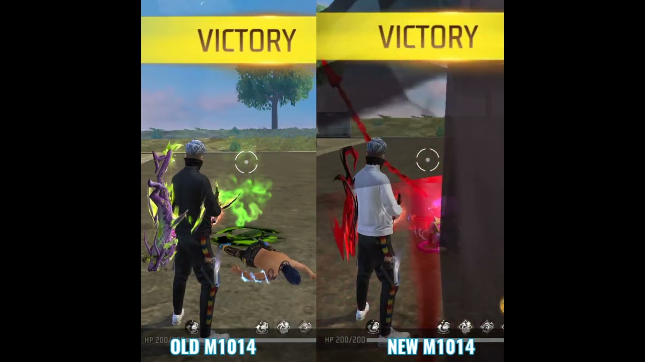 Green Flame Draco M1014  Vs Scorpio Shatter M1014 | Best M1014 Skin - Garena Free Fire