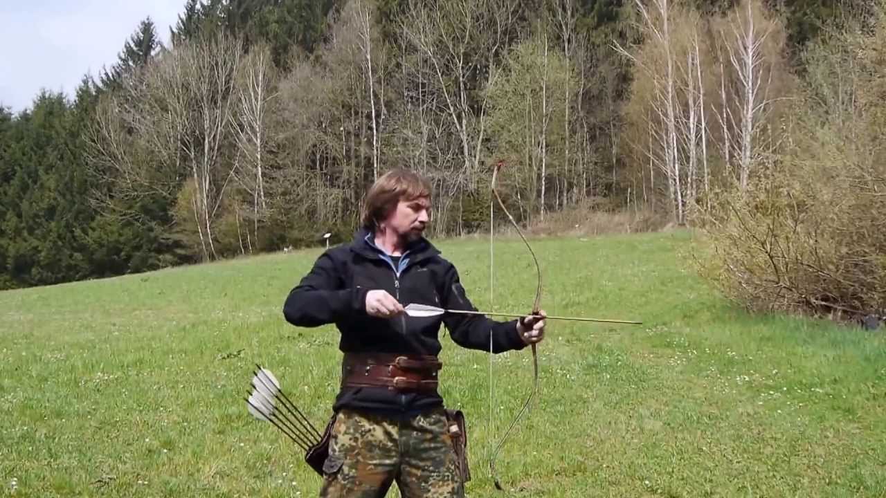 1st time with a Korean Bow / www.bogen-daumenring.de