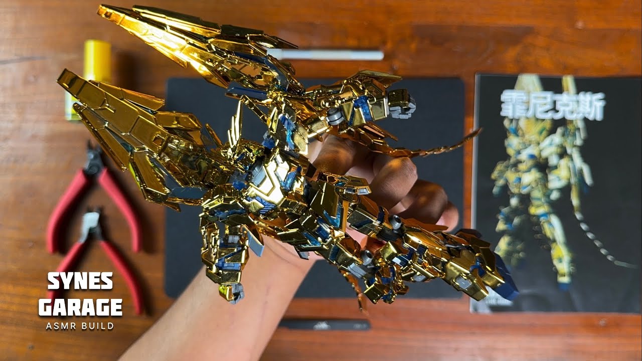 Gundam Phenex Narrative ver Gold Coating Hg 1/144 | ASMR BUILD