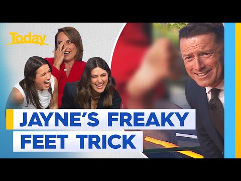 Jayne Shows Off Her Freaky Foot Skill To Co Hosts Today Show Australia 