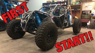 First startup for the Can Am X3 powered rock bouncer