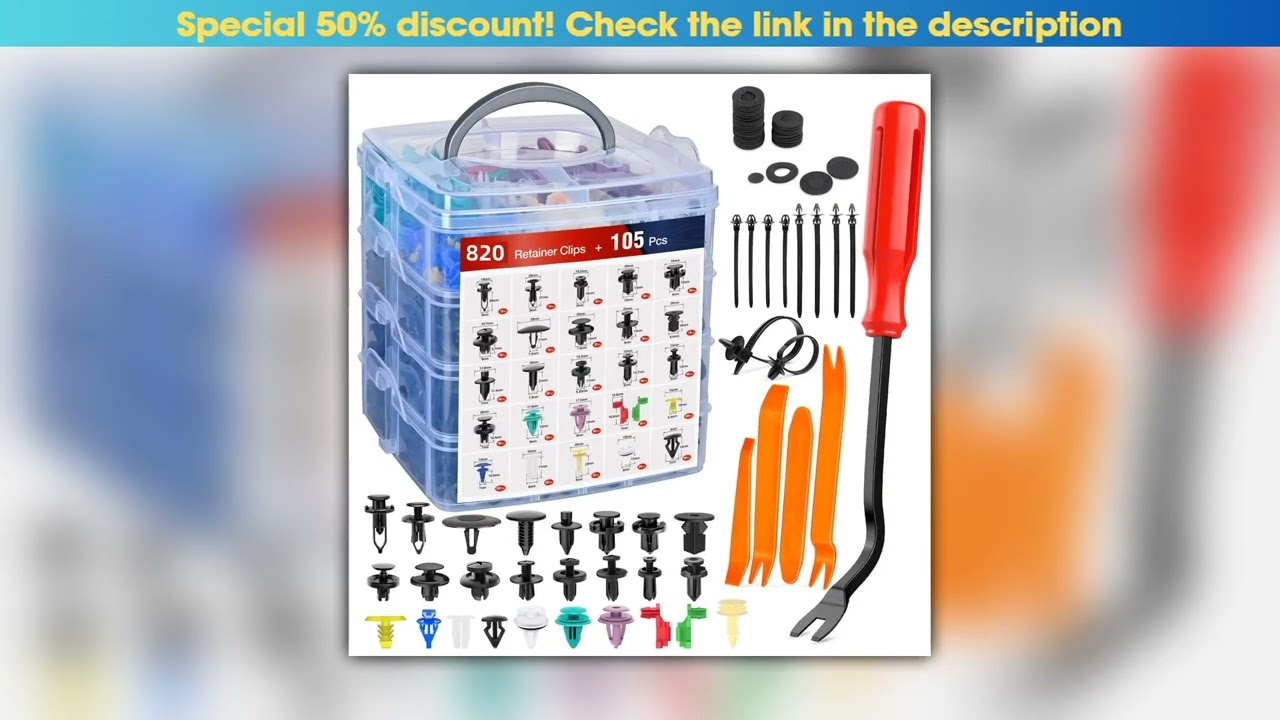 925Pcs 26 Types Boxed Buckle Car Expansion Screw Plastic Clip Door Panel Mudguard Cover Bumper