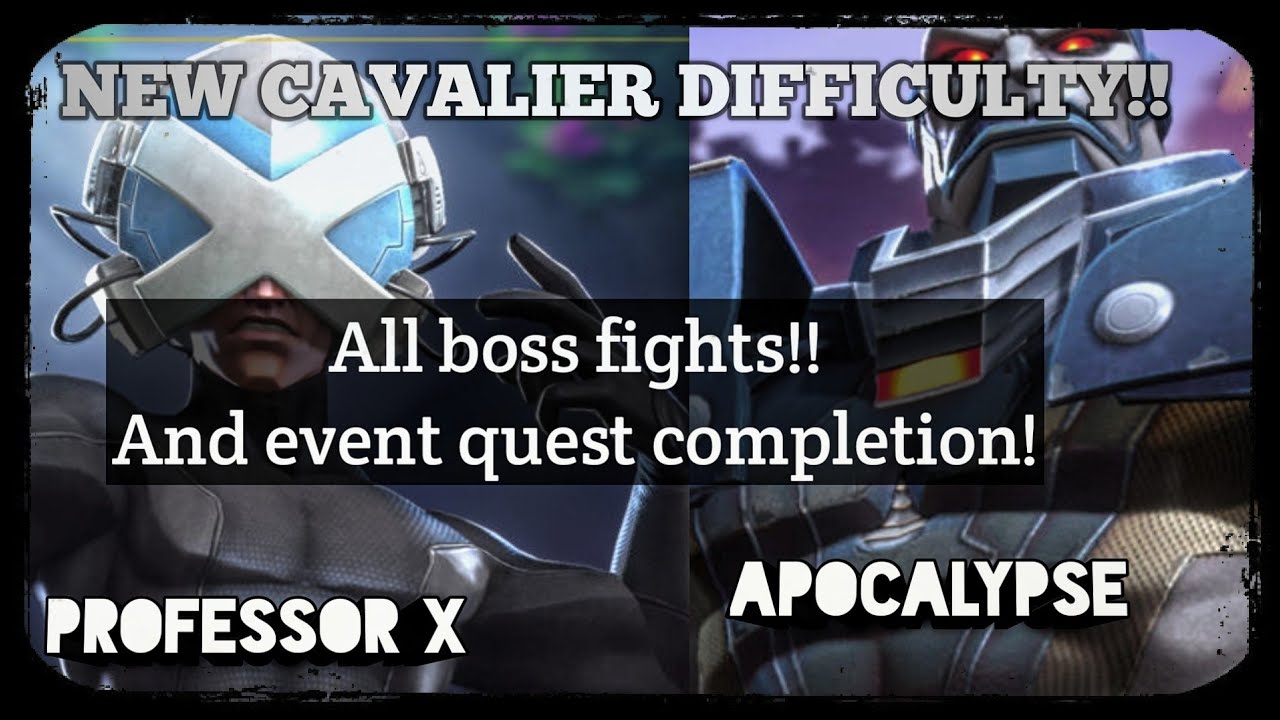 Cavalier Difficulty all boss completions!!. Marvel contest of Champions!