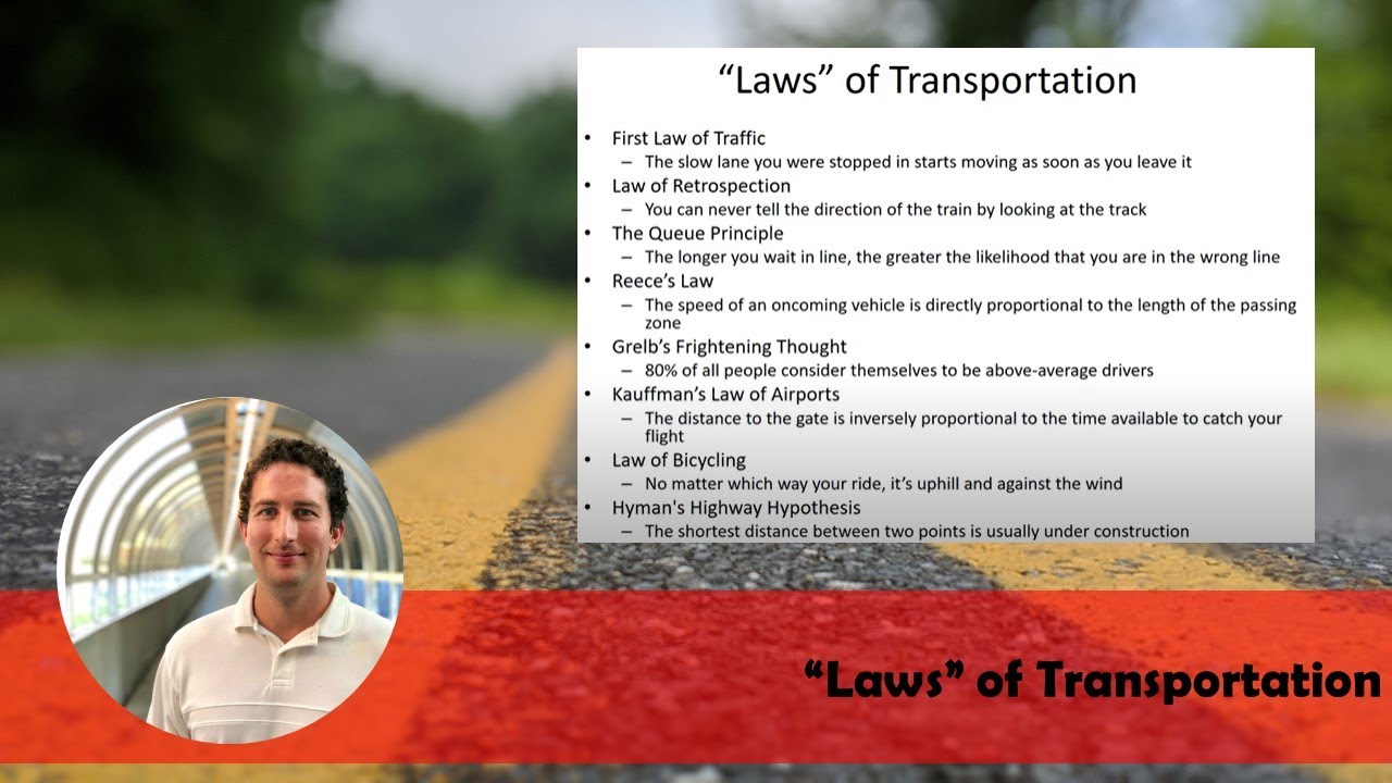 Laws of Transportation YouTube