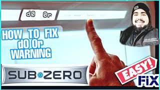 SUBZERO "d0 0r" on DISPLAY how to fix...refrigerator warm no lights BI SERIES  REPAIR