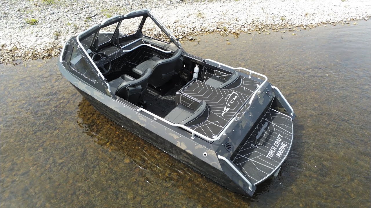 2021 Torch Craft Marine Mini Jet Boat Walkaround - YouTube