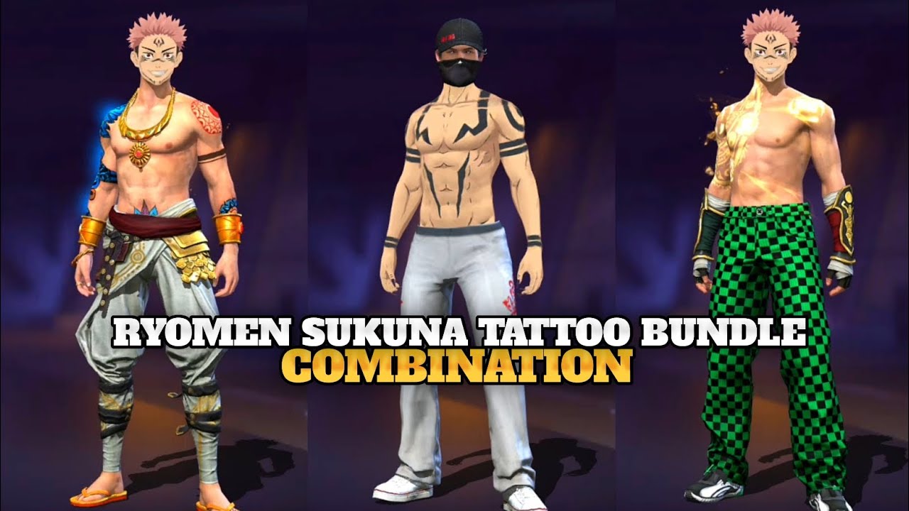 TOP 25 BEST DRESS COMBINATION WITH RYOMEN SUKUNA TATTOO BUNDLE 😀