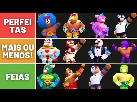 Ranqueando Todas as Novas Skins do Brawl Stars [Mistério no QG] 